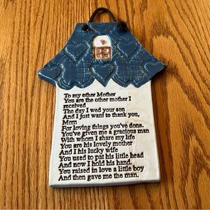 Vintage Smokey Mountain Pottery Other Mother Plaque